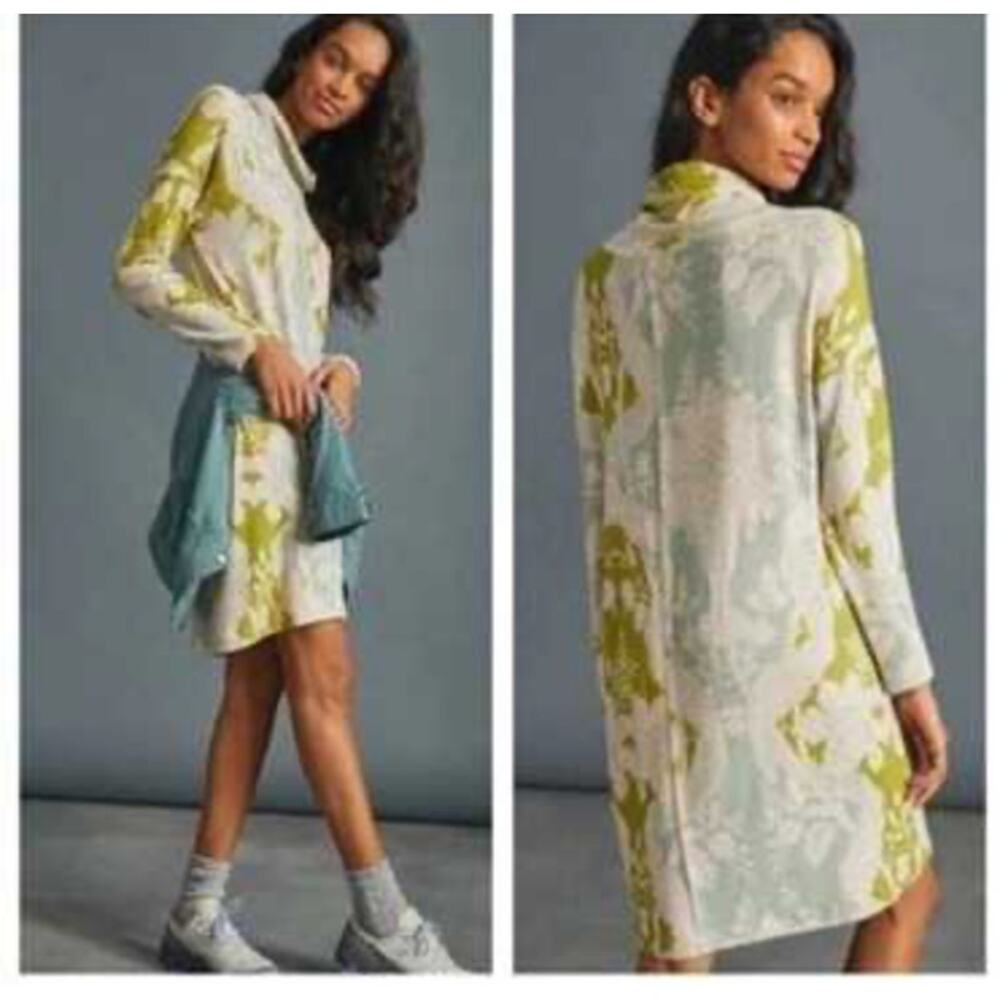 Anthropologie Saturday Sunday Turtleneck Tunic Dress NWT Small Cozy Sweater Mini